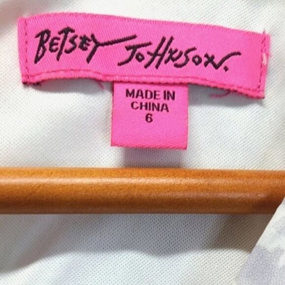 Betsey Johnson Dress Size 6 Multicolor Lace Trim Sleeveless - Picture 7 of 7
